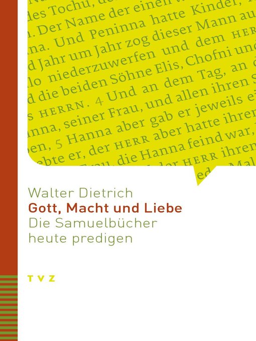 Title details for Gott, Macht und Liebe by Walter Dietrich - Available